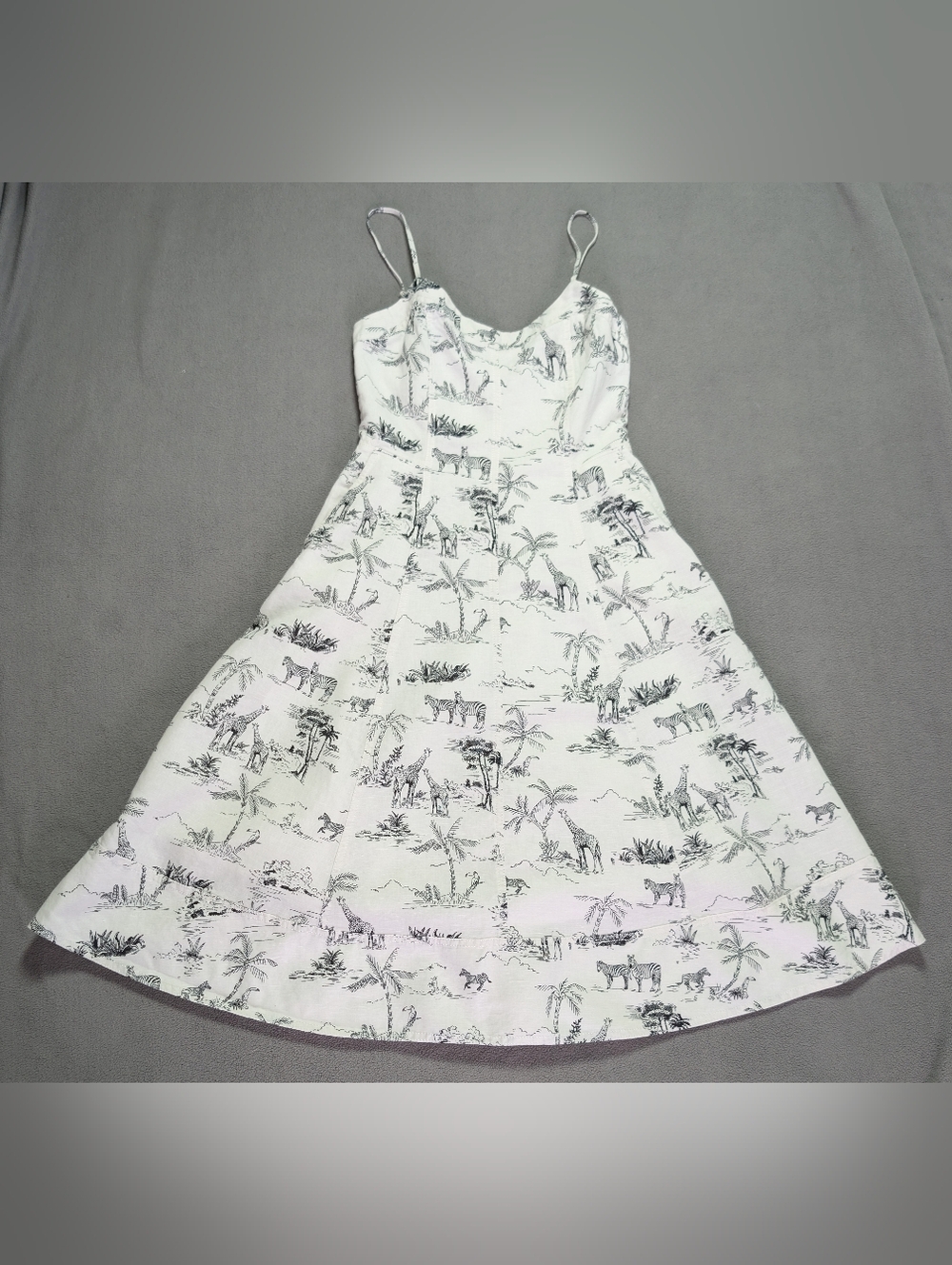 Banana Republic Safari Toile Linen-Cotton Midi Dress NWOT size 4